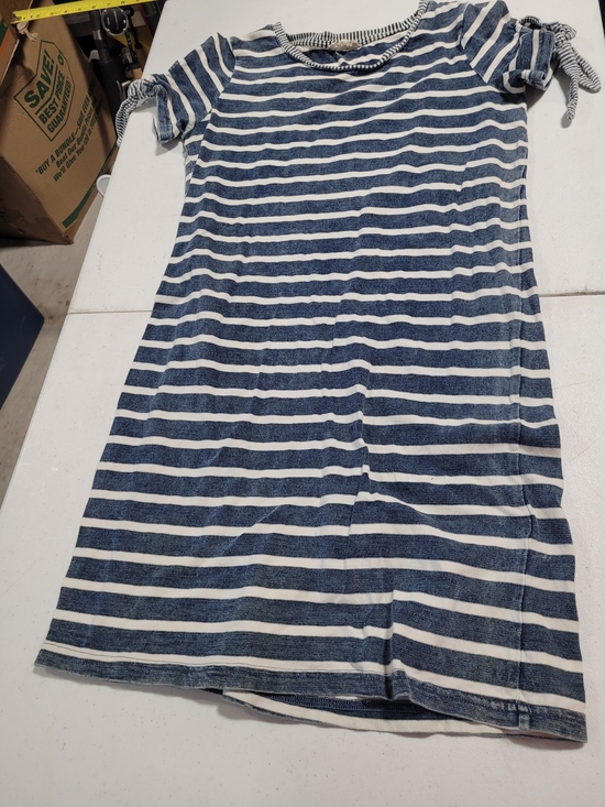 Jane and Delancey Dresses & Skirts - Jane and Delancey Navy and White Striped Tie-Sleeve Mini Dress